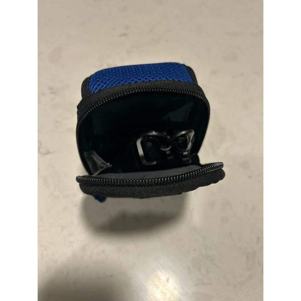 Sony Camera Carrying Case Black Blue Padded Pouch with‎ Shoulder Strap Belt Loop